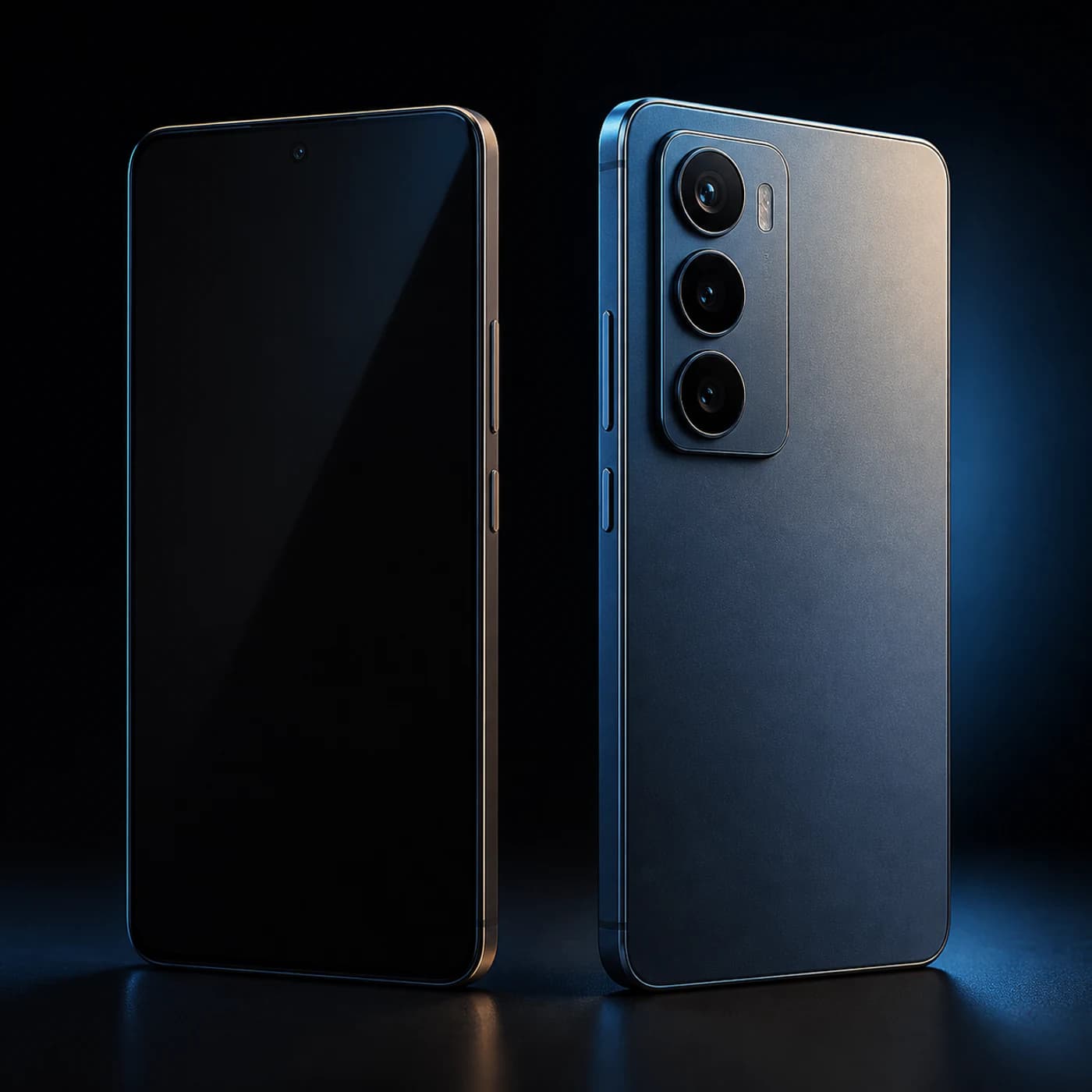 Concepto fotográfico no oficial de un smartphone futuro sin marcas