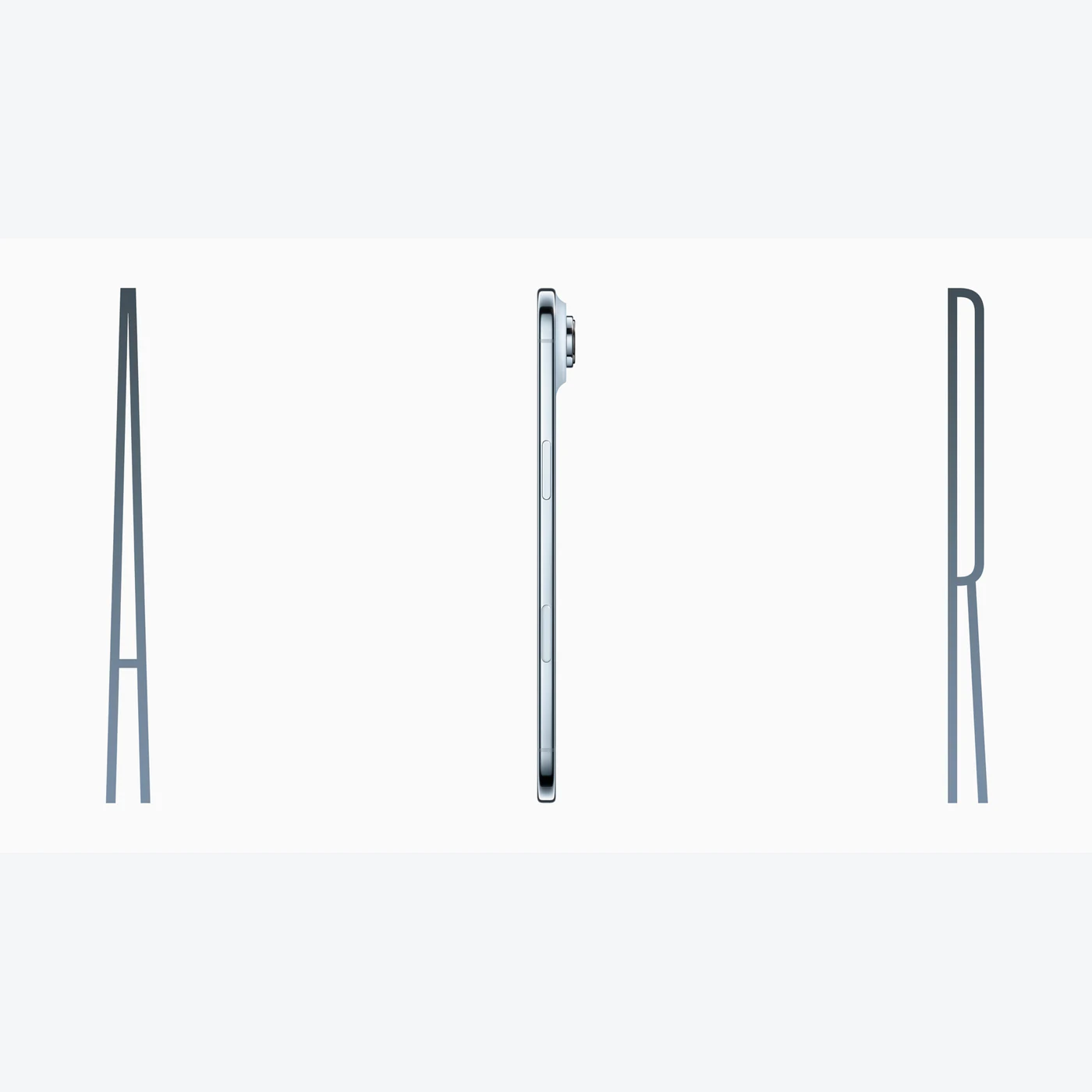 Vista de perfil oficial de referencia del iPhone Air; no es inventario de Tecno Express